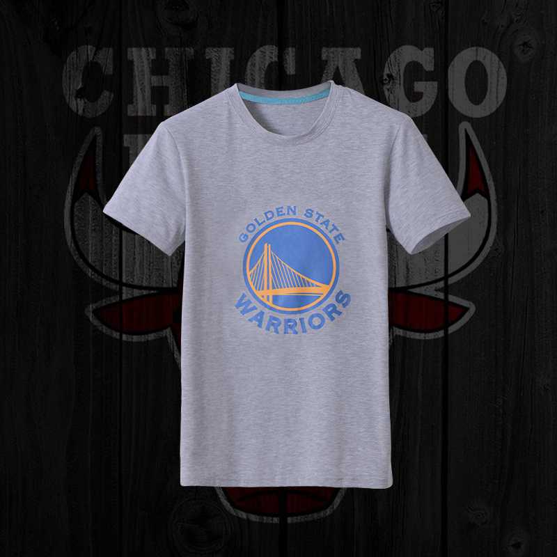 Men's Warriors Fresh Logo Gray Short Sleeve T-Shirt FengYun,We sell and wholesale Men's Warriors Fresh Logo Gray Short Sleeve T-Shirt FengYun on line form chian!